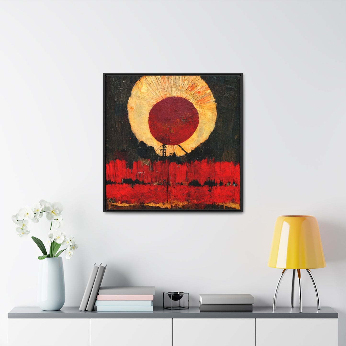 Land of the Sun 28, Valentinii, Gallery Canvas Wraps, Square Frame