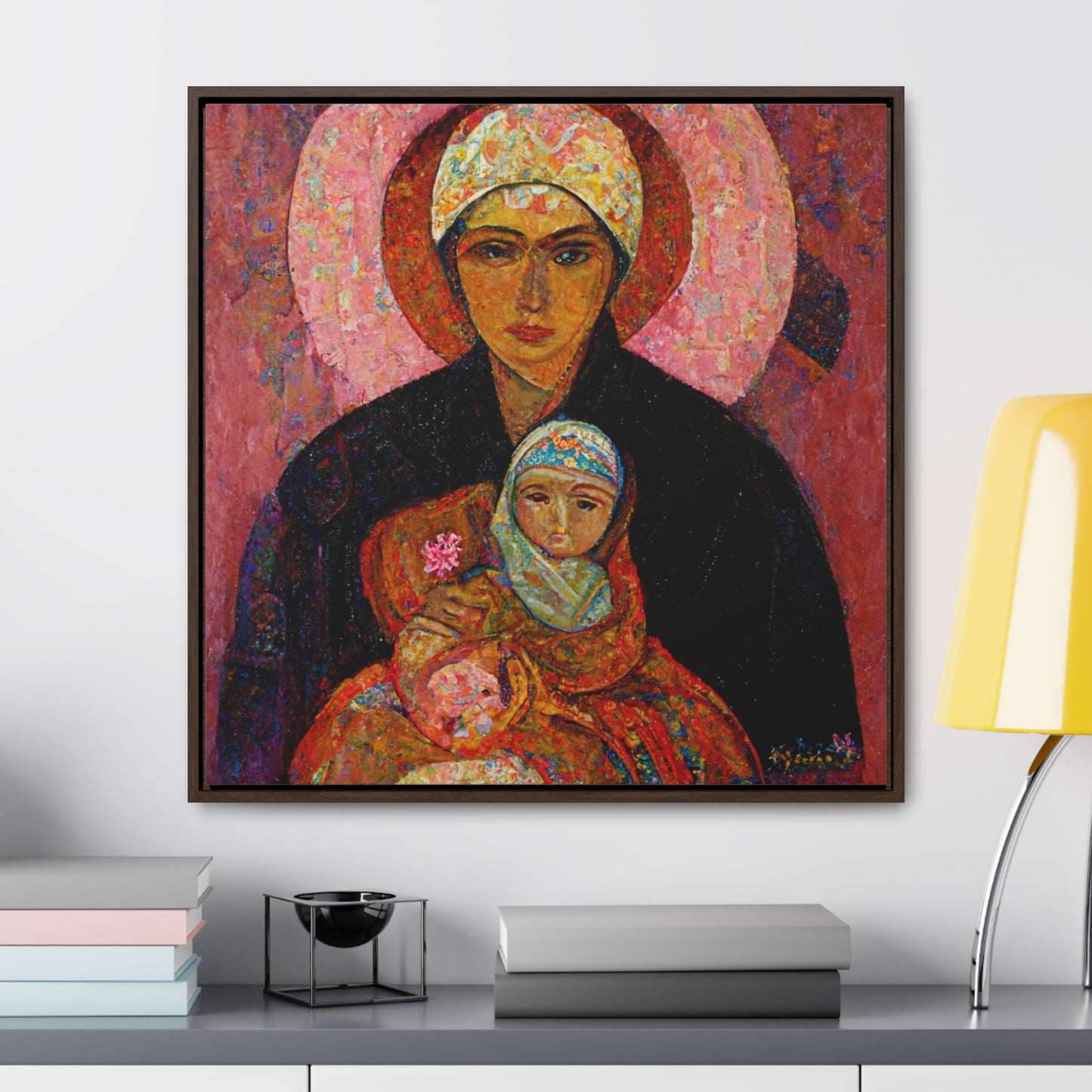 Mary and the Child 7, Valentinii, Gallery Canvas Wraps, Square Frame