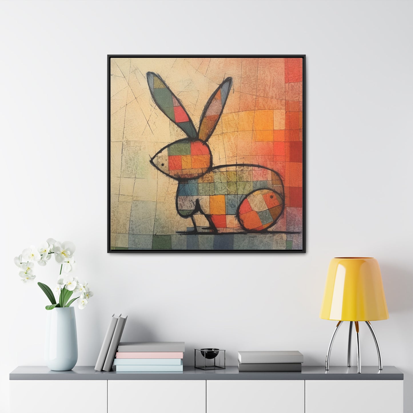 Rabbit 37, Gallery Canvas Wraps, Square Frame