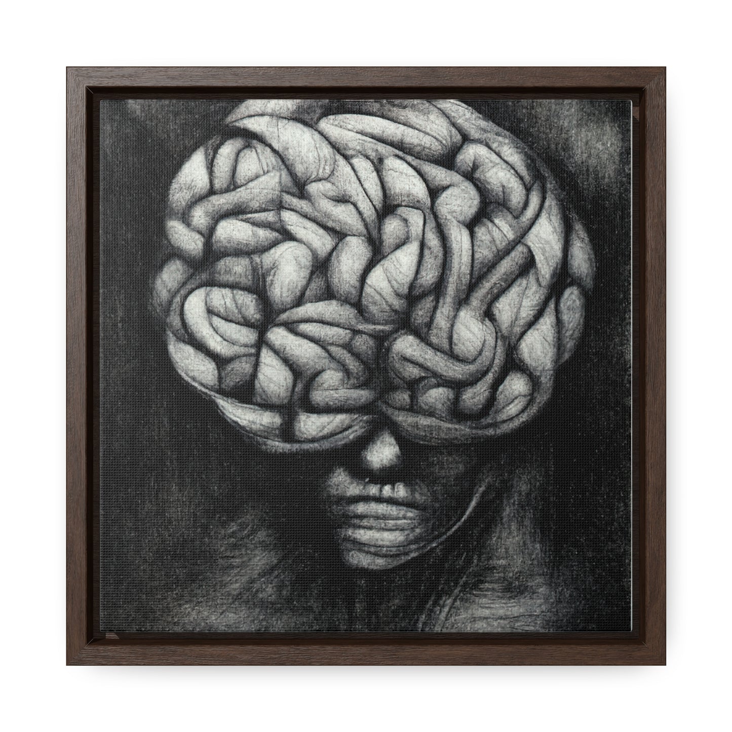 Brain 34, Valentinii, Gallery Canvas Wraps, Square Frame