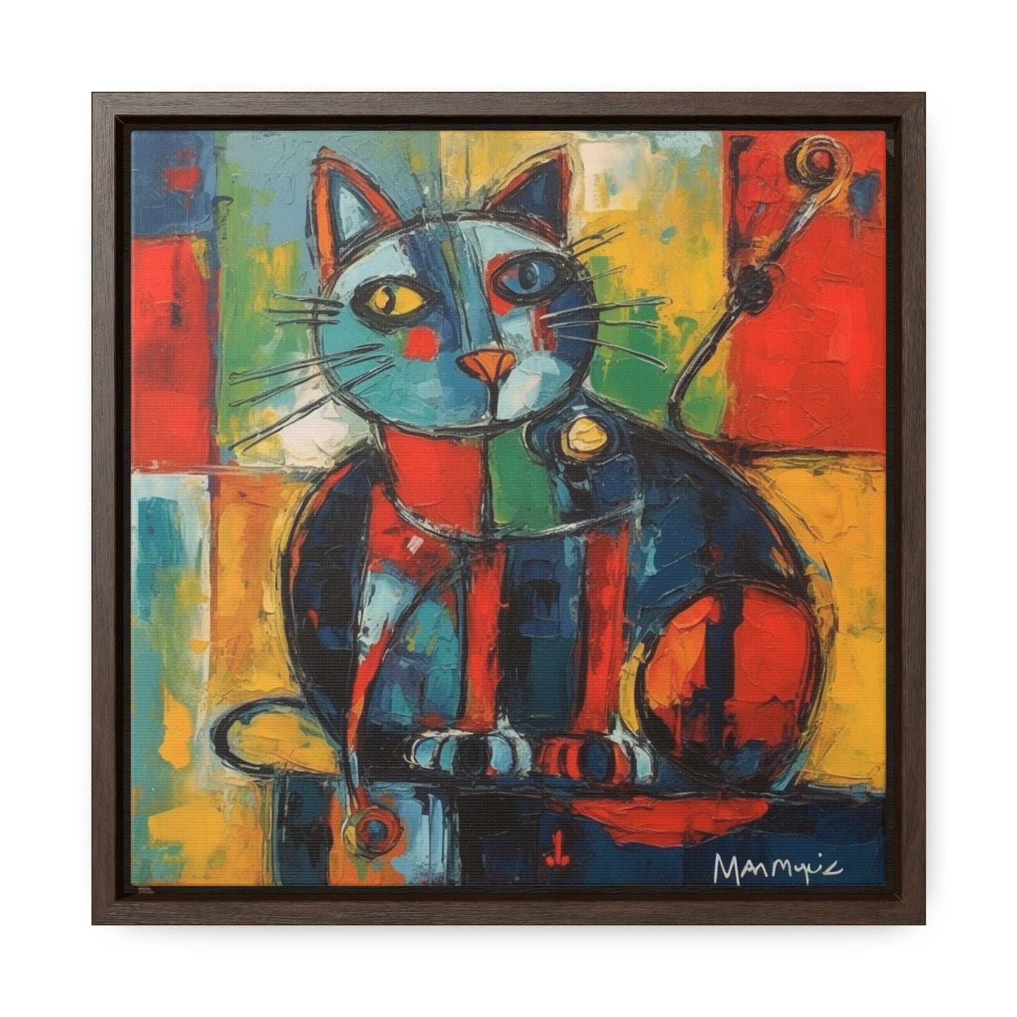 Cat 65, Gallery Canvas Wraps, Square Frame