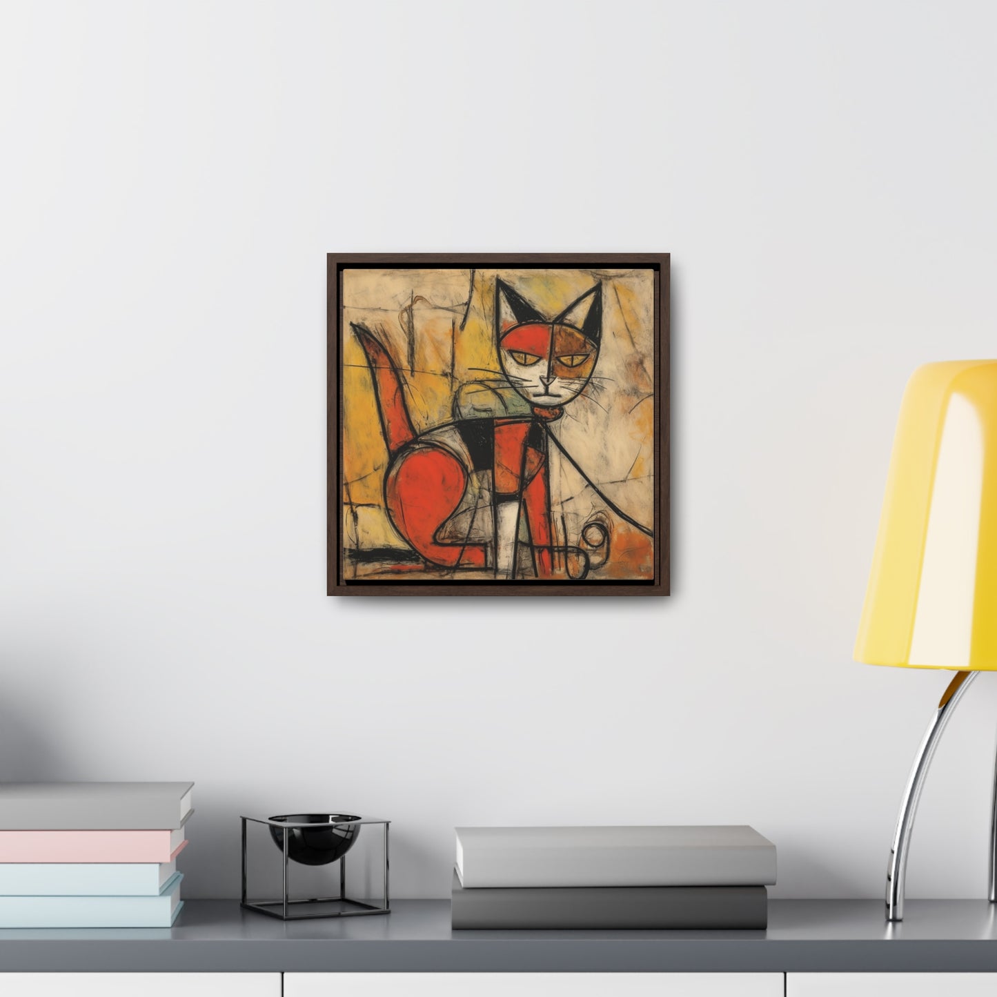 Cat 55, Gallery Canvas Wraps, Square Frame