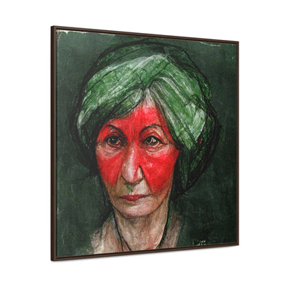 Loneliness Green Red 41, Valentinii, Gallery Canvas Wraps, Square Frame