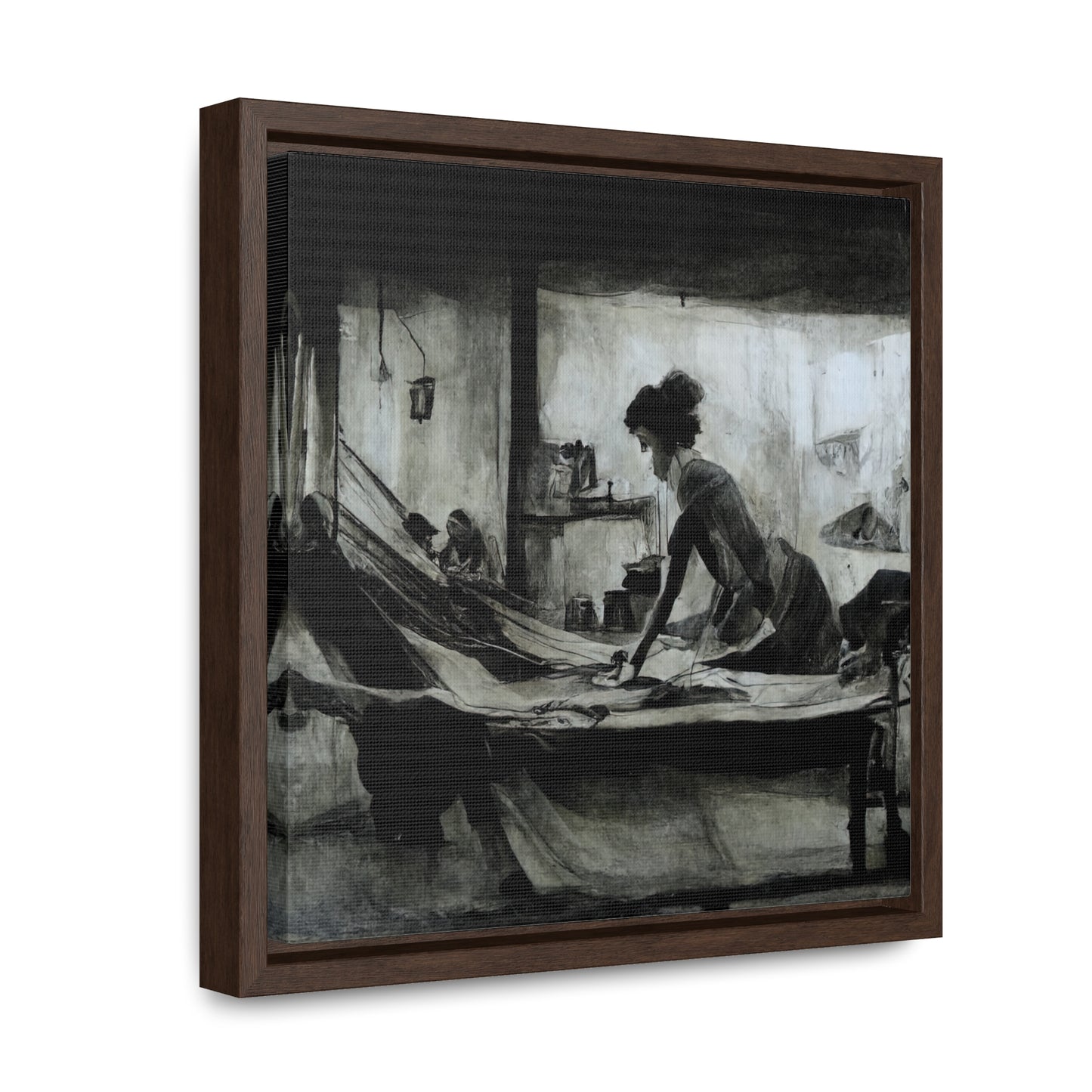 Domestic Memories 49, Valentinii, Gallery Canvas Wraps, Square Frame