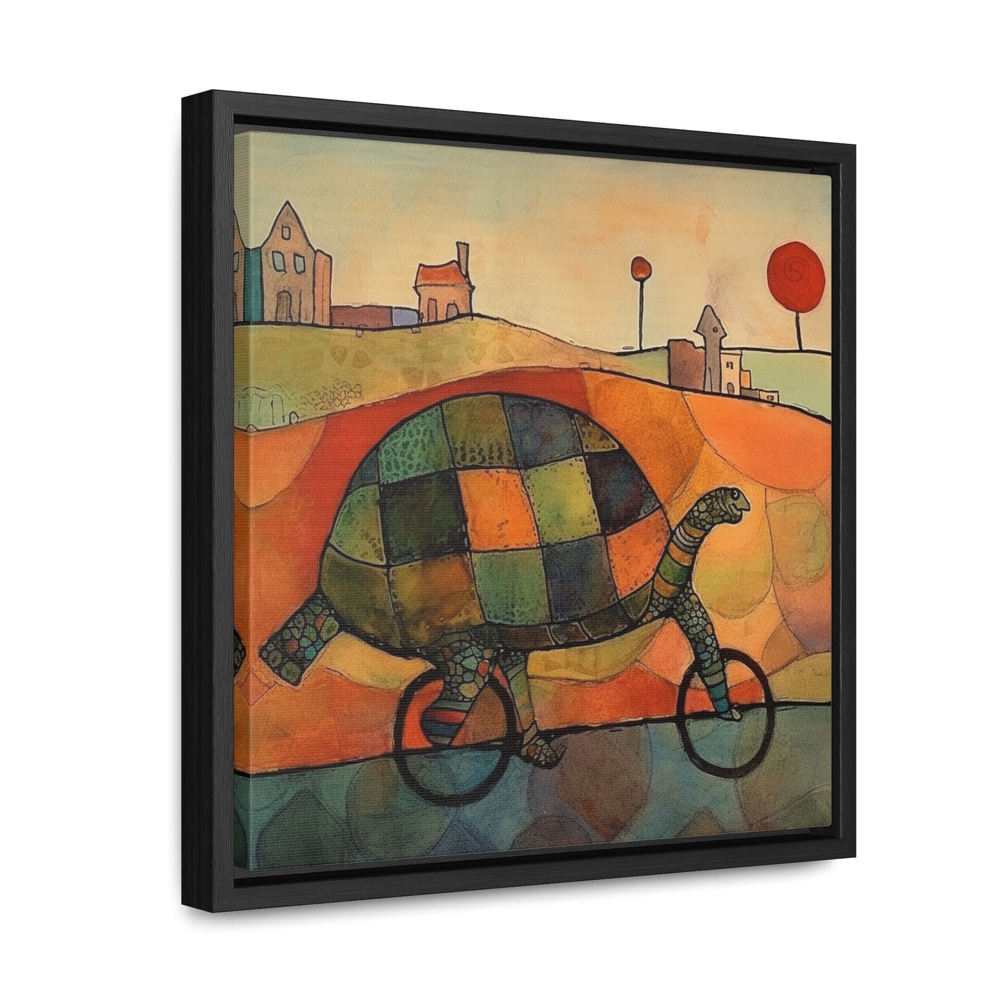 Turtle 5, Gallery Canvas Wraps, Square Frame