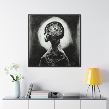 Brain 5, Valentinii, Gallery Canvas Wraps, Square Frame