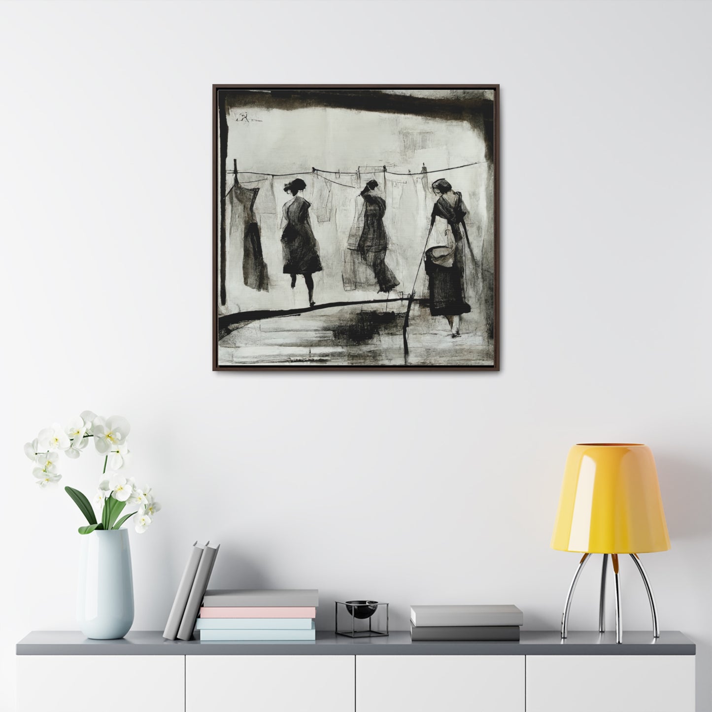 Domestic Memories 7, Valentinii, Gallery Canvas Wraps, Square Frame