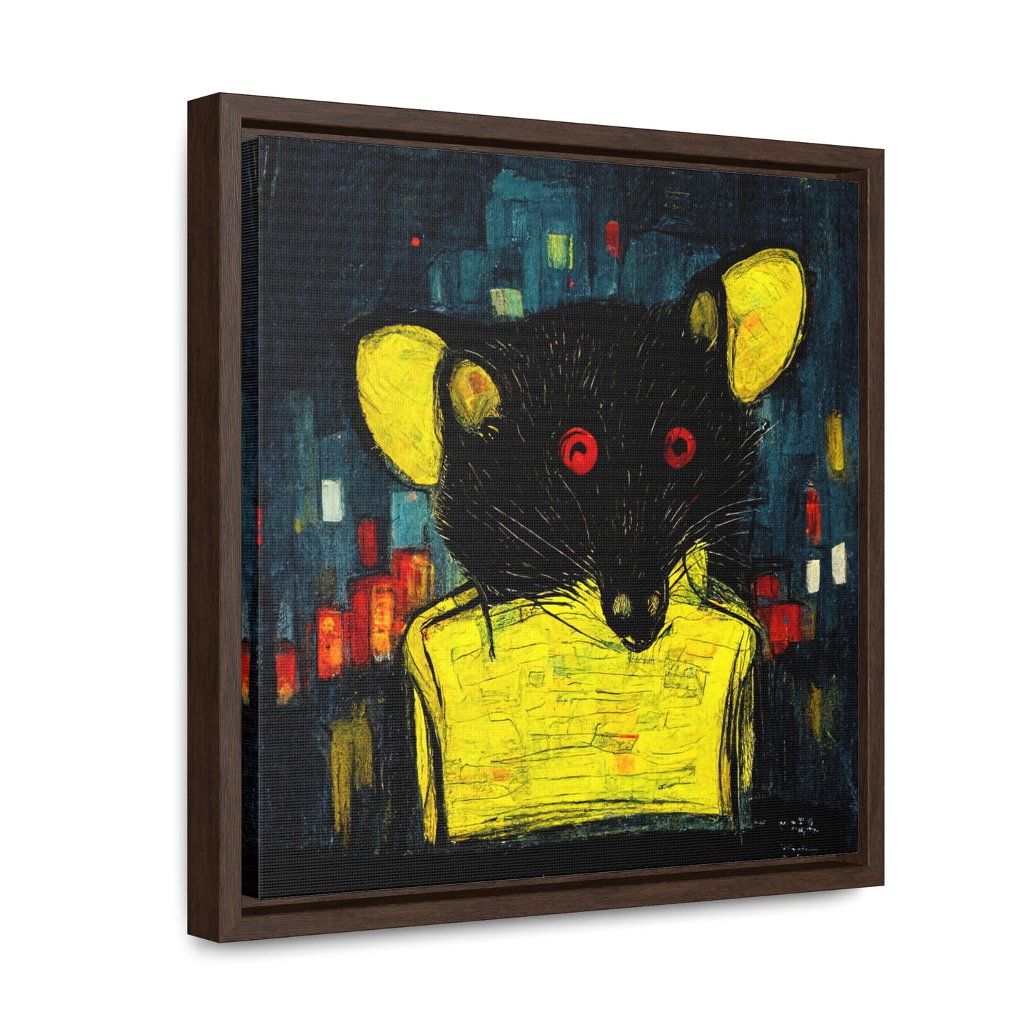 Urban Rat 7, Valentinii, Gallery Canvas Wraps, Square Frame