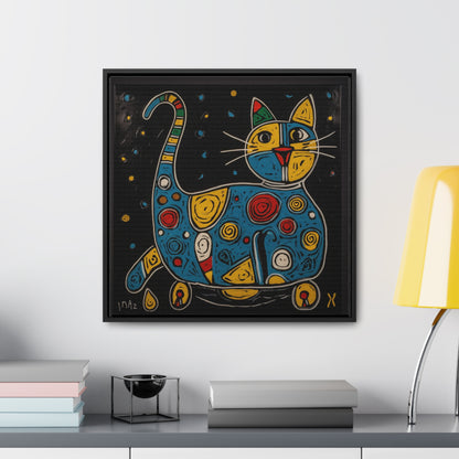 Cat 106, Gallery Canvas Wraps, Square Frame