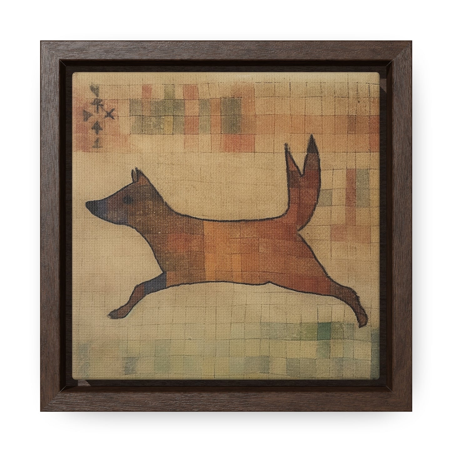 V Dog, Gallery Canvas Wraps, Square Frame