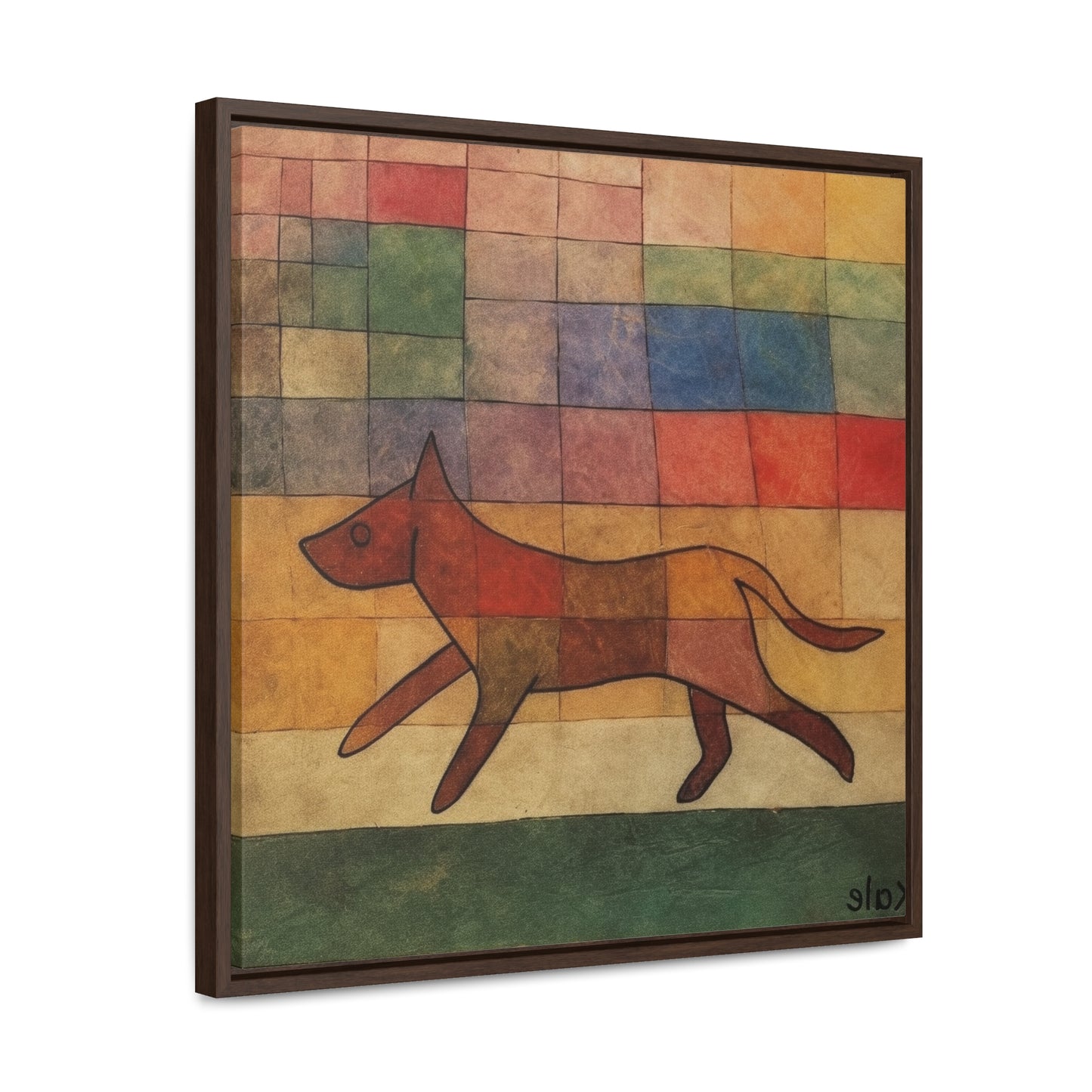 V Dog 4, Gallery Canvas Wraps, Square Frame