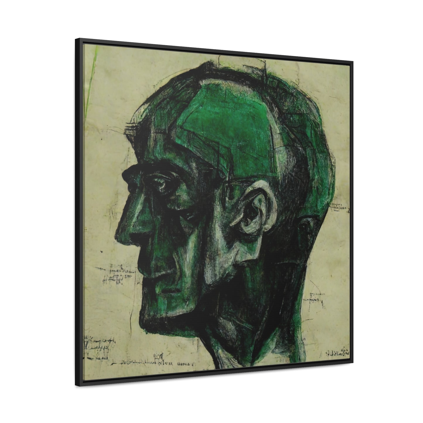 Heads, Valentinii, Gallery Canvas Wraps, Square Frame