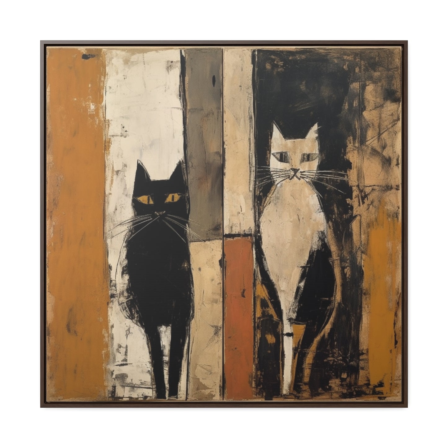 Cat 9, Gallery Canvas Wraps, Square Frame