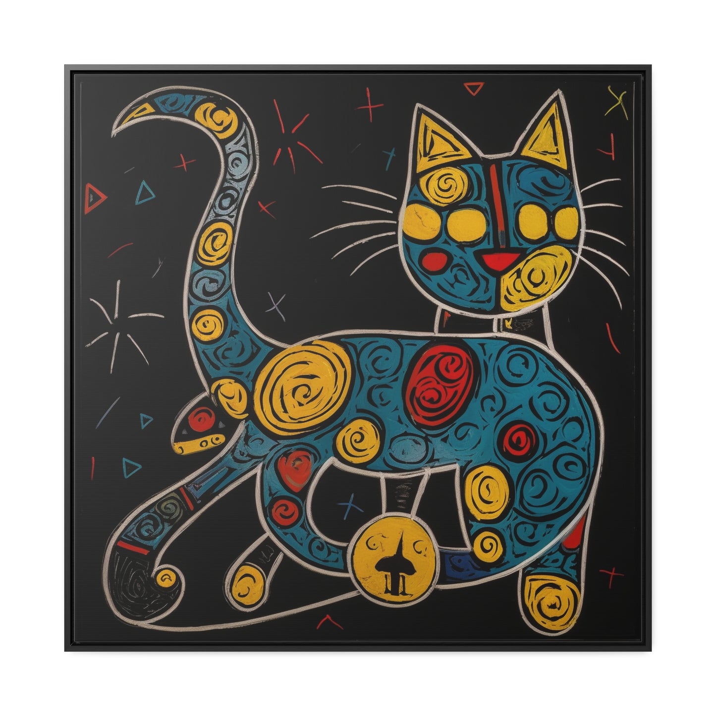 Cat 137, Gallery Canvas Wraps, Square Frame