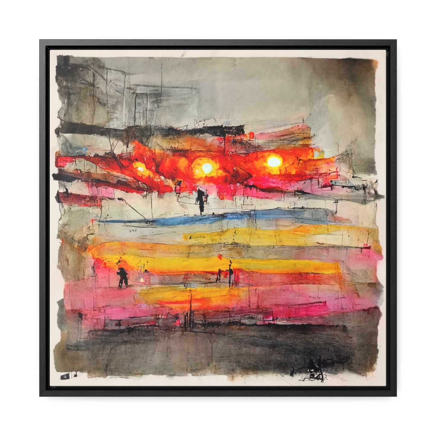 Land of the Sun 9, Valentinii, Gallery Canvas Wraps, Square Frame