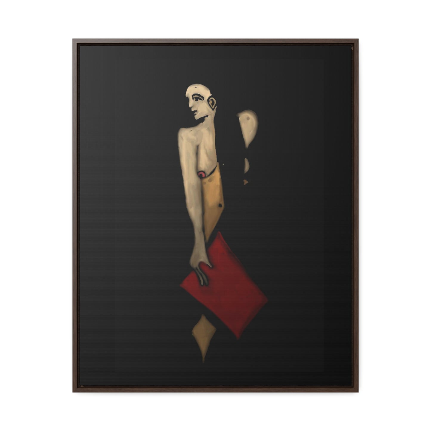 The Shadow Woman, Original Eduard Pavel, Gallery Canvas Wraps, Vertical Frame