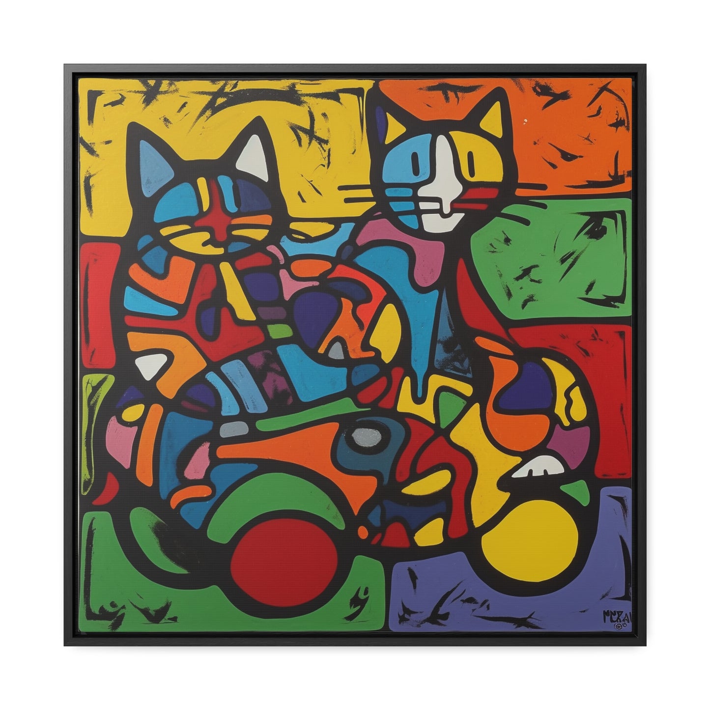 Cat 145, Gallery Canvas Wraps, Square Frame