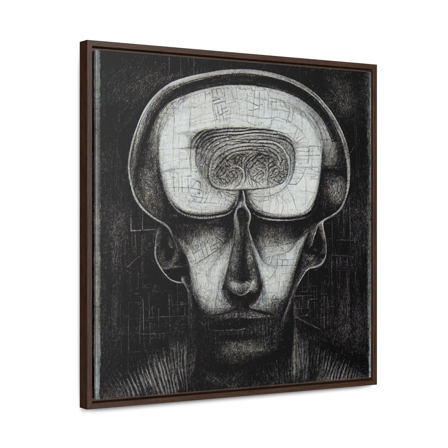 Brain 59, Valentinii, Gallery Canvas Wraps, Square Frame