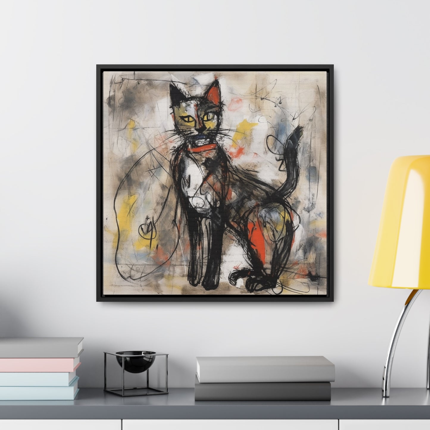 Cat 60, Gallery Canvas Wraps, Square Frame