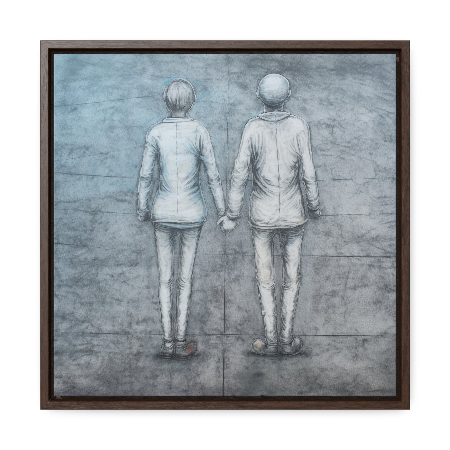 The Courage of Vulnerability, Valentinii, Gallery Canvas Wraps, Square Frame