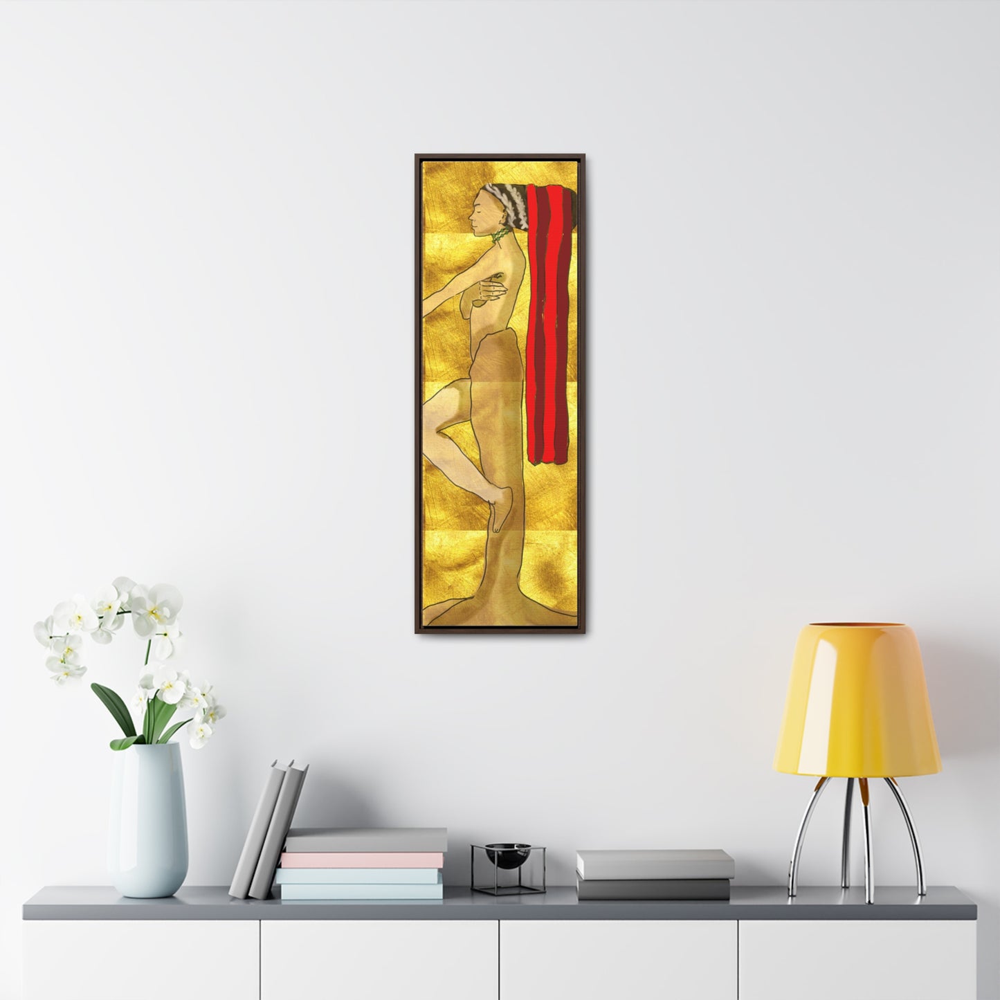 Woman in Gold, Original Eduard Pavel, Gallery Canvas Wraps, Vertical Frame