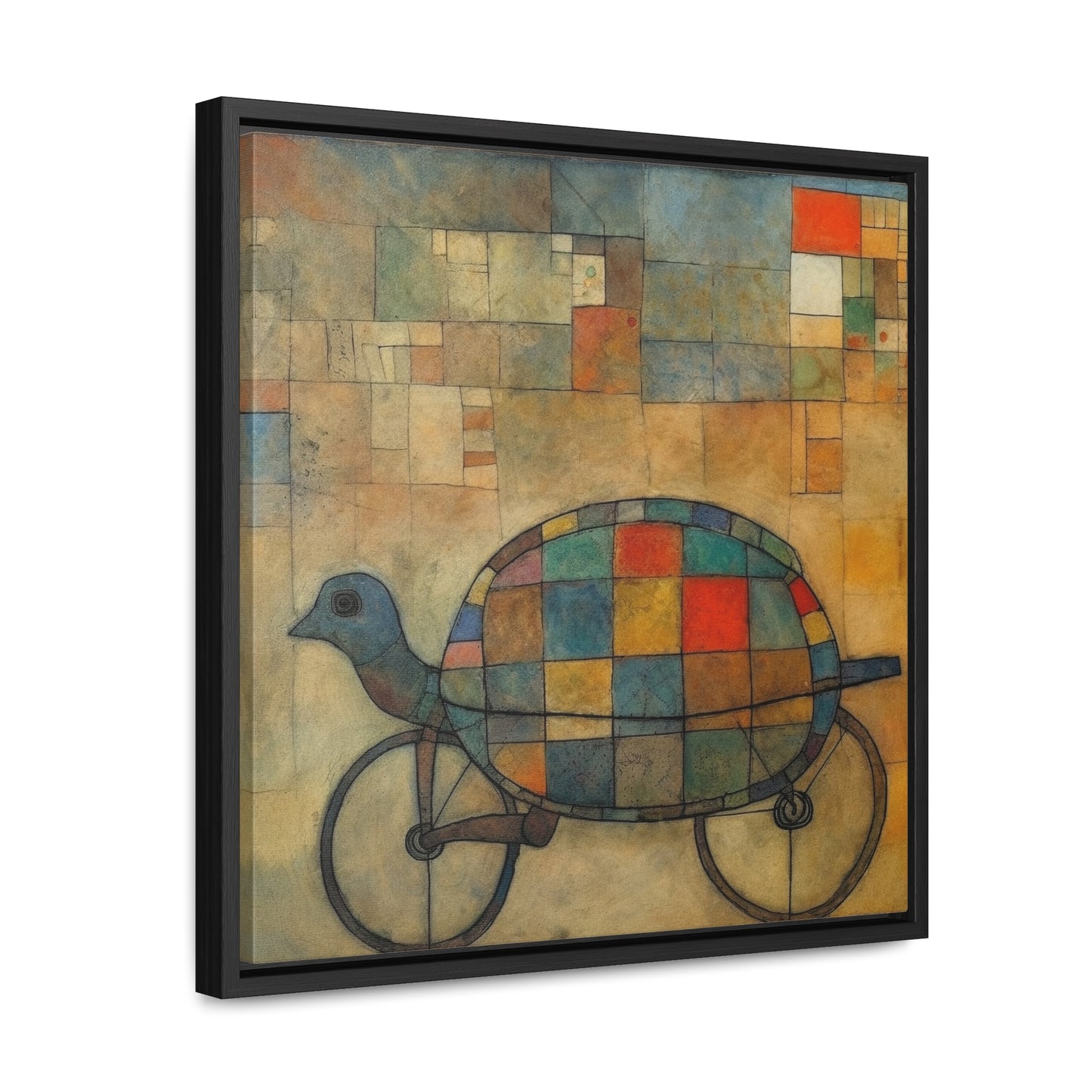 Turtle 9, Gallery Canvas Wraps, Square Frame