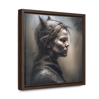 Cat Woman 8, Gallery Canvas Wraps, Square Frame