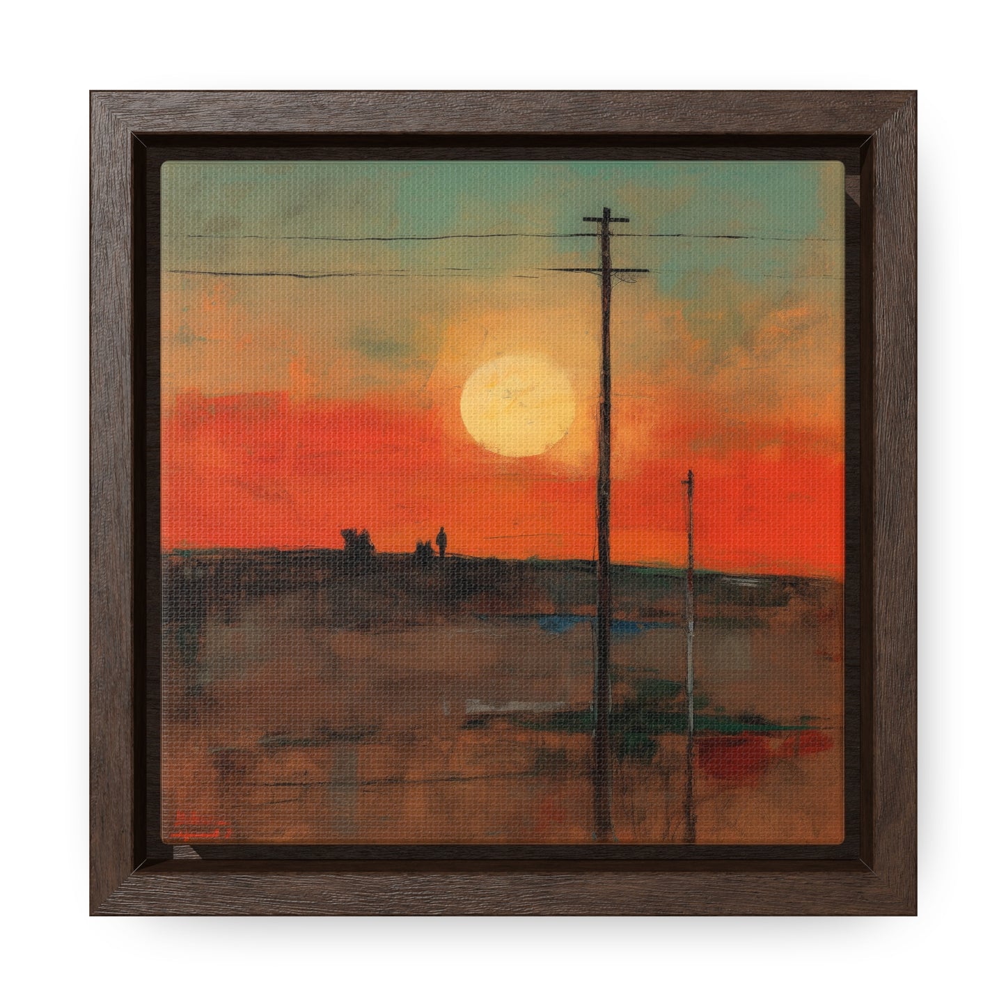 Land of the Sun 80, Valentinii, Gallery Canvas Wraps, Square Frame