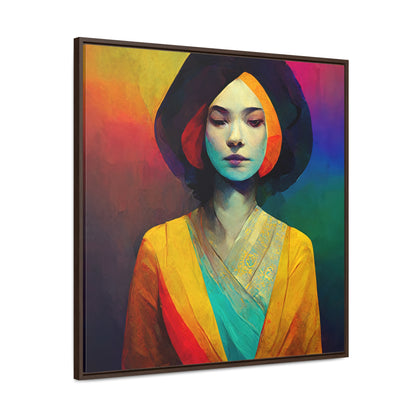 Lady's faces 6, Valentinii, Gallery Canvas Wraps, Square Frame