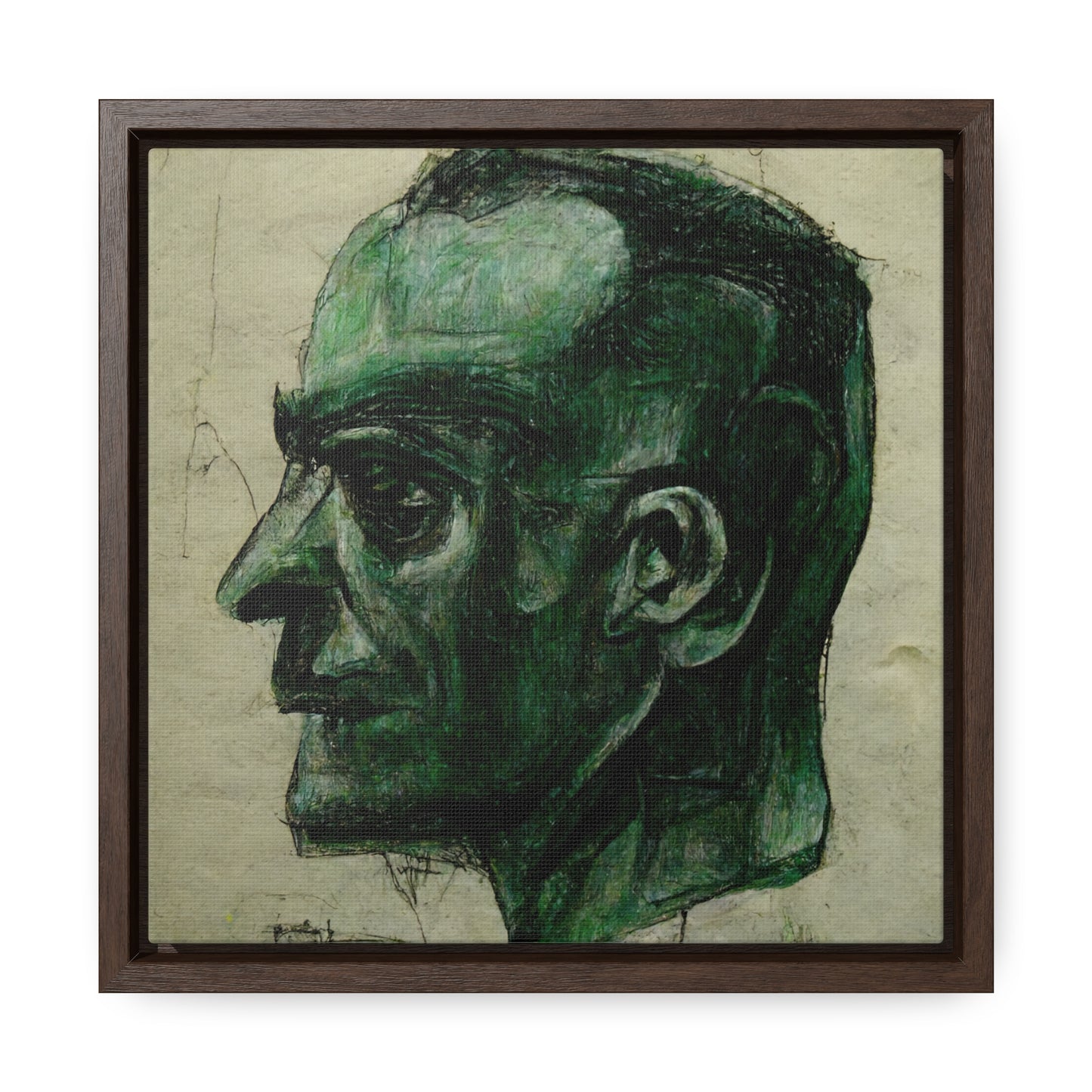 Heads 11, Valentinii, Gallery Canvas Wraps, Square Frame