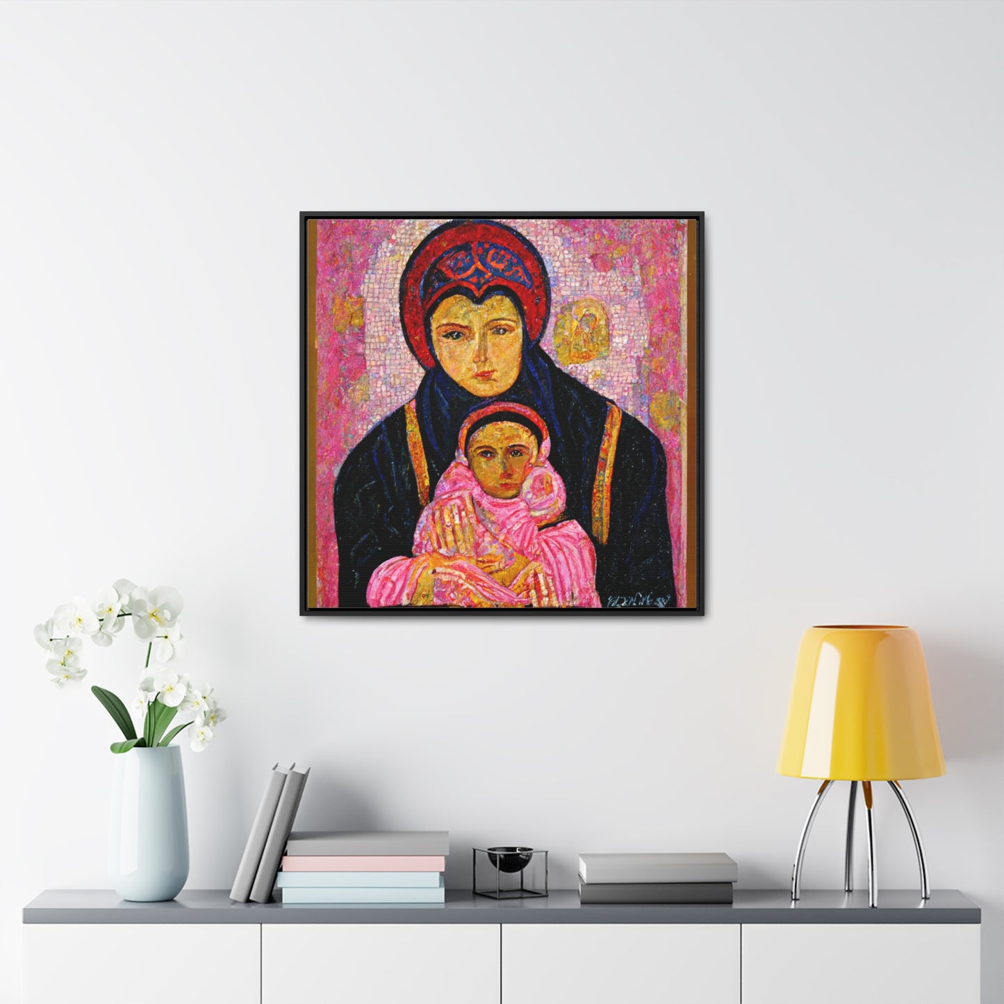 Mary and the Child 24, Valentinii, Gallery Canvas Wraps, Square Frame