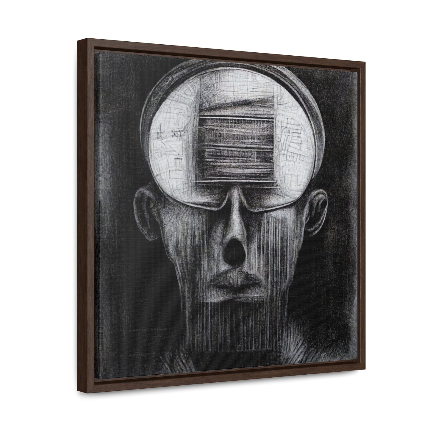 Brain 48, Valentinii, Gallery Canvas Wraps, Square Frame