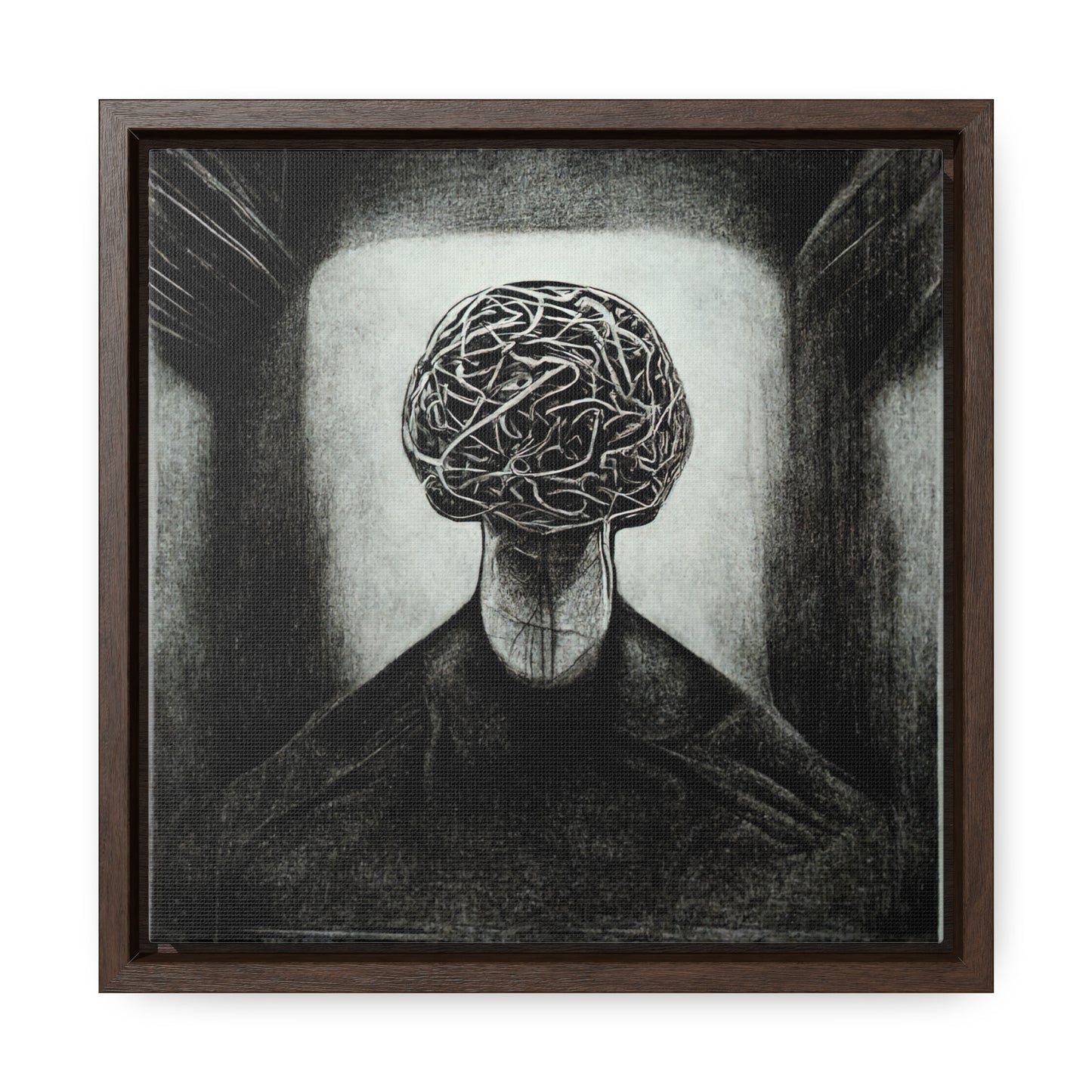 Brain 16, Valentinii, Gallery Canvas Wraps, Square Frame