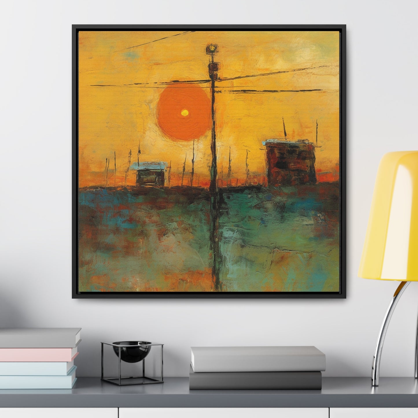 Land of the Sun 58, Valentinii, Gallery Canvas Wraps, Square Frame