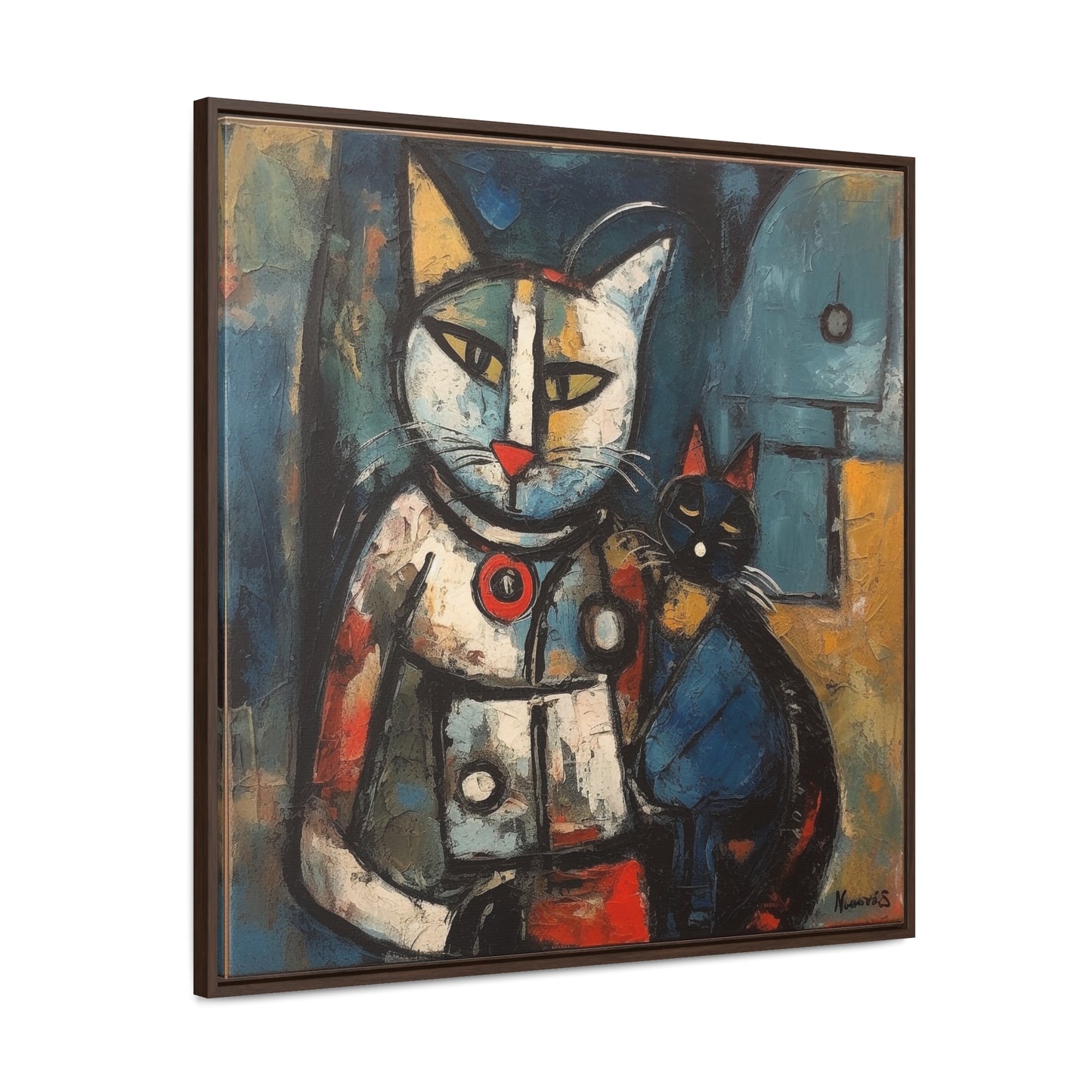 Cat 80, Gallery Canvas Wraps, Square Frame