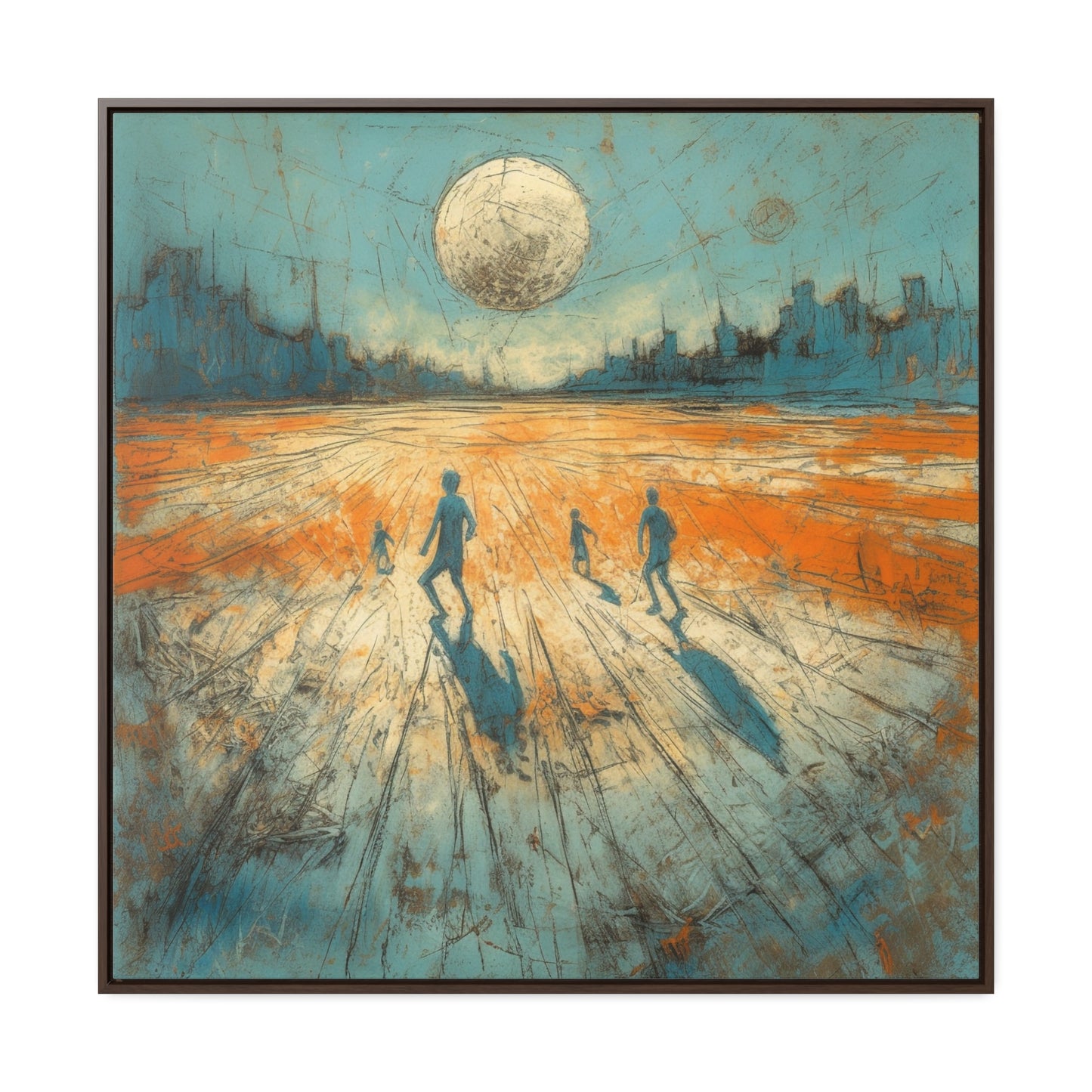 Childhood 18, Gallery Canvas Wraps, Square Frame