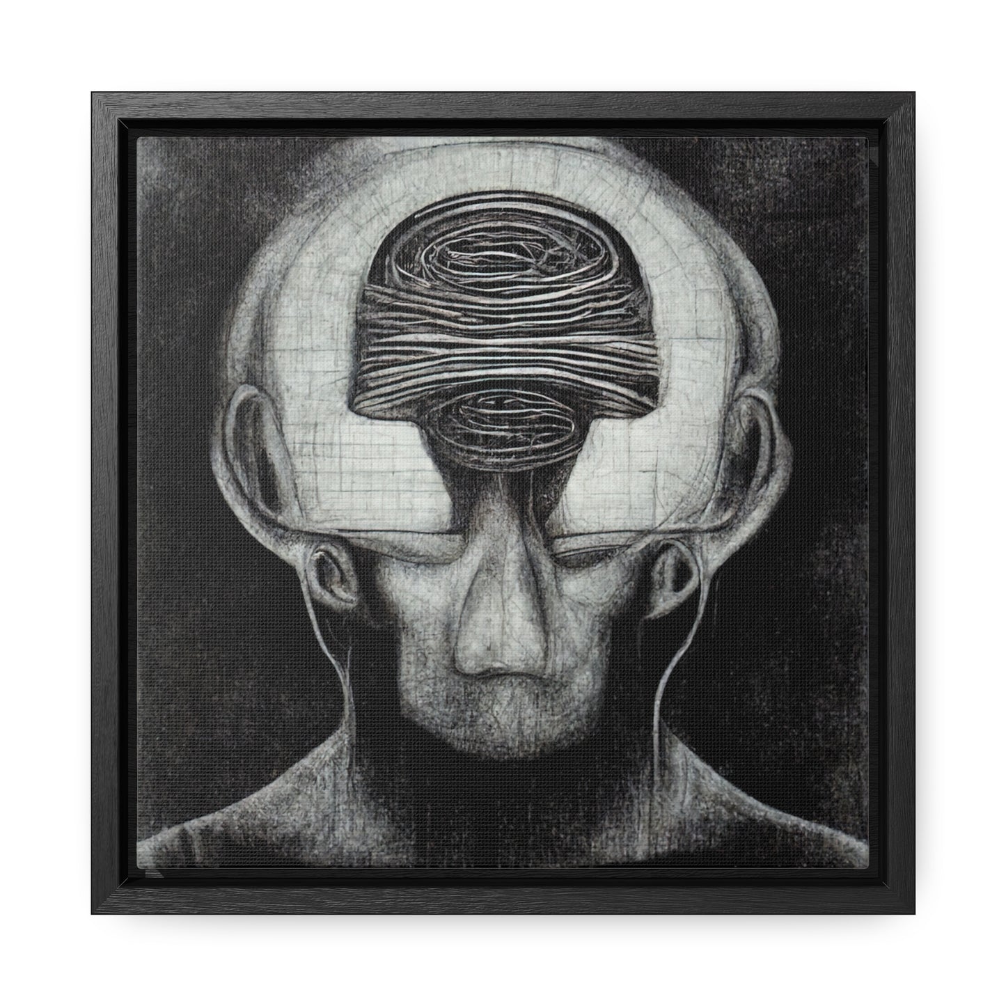 Brain 33, Valentinii, Gallery Canvas Wraps, Square Frame