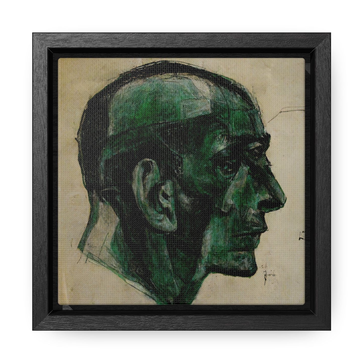 Heads 8, Valentinii, Gallery Canvas Wraps, Square Frame