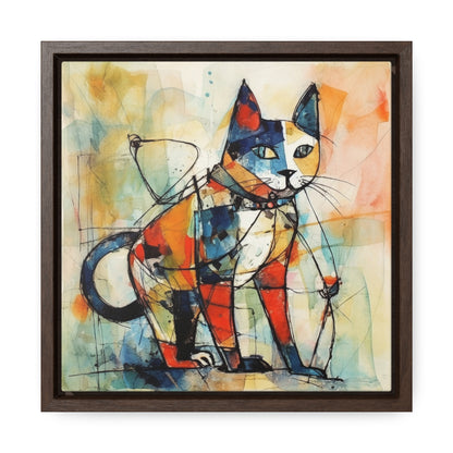 Cat 77, Gallery Canvas Wraps, Square Frame