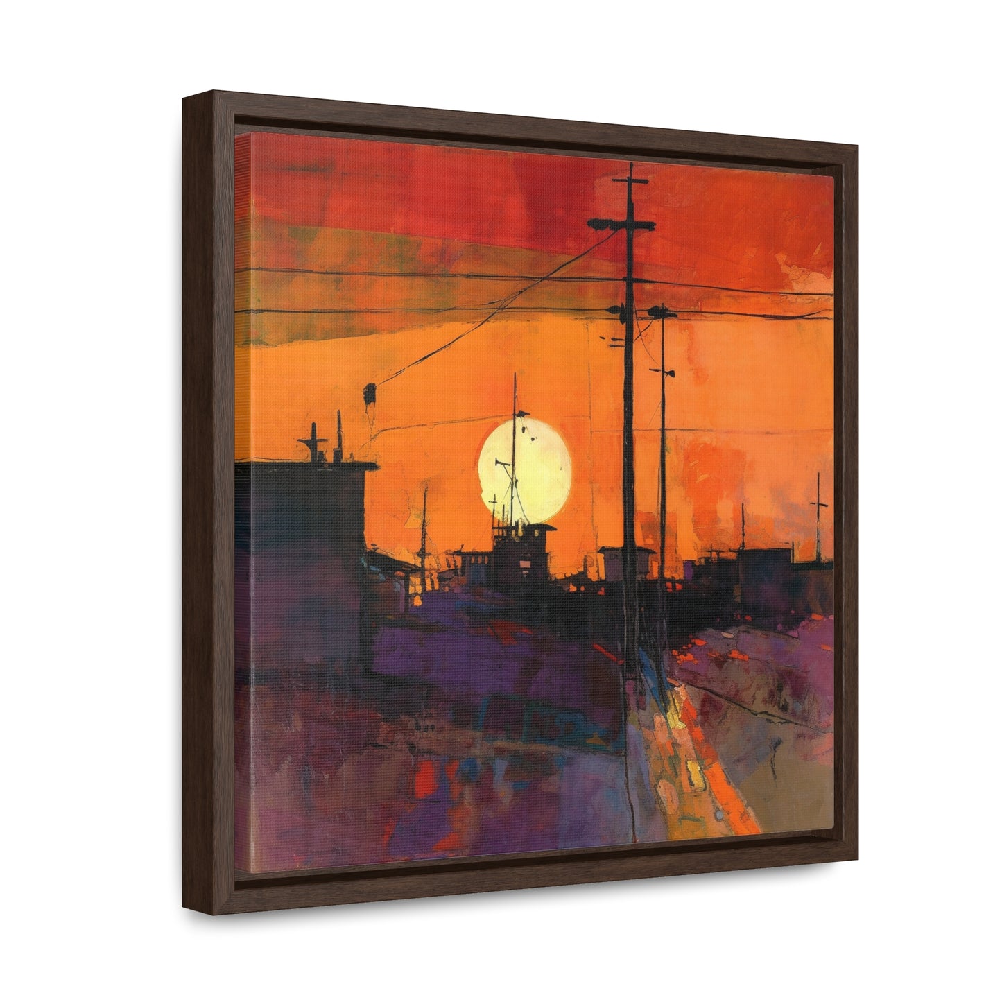 Land of the Sun 73, Valentinii, Gallery Canvas Wraps, Square Frame