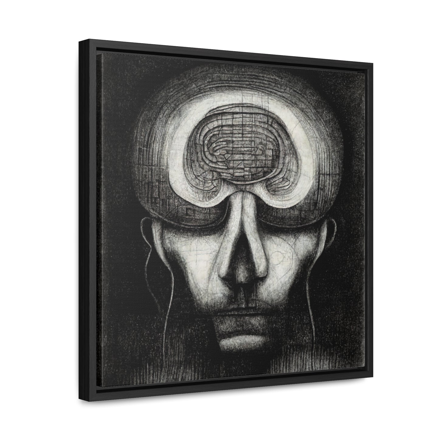 Brain 57, Valentinii, Gallery Canvas Wraps, Square Frame