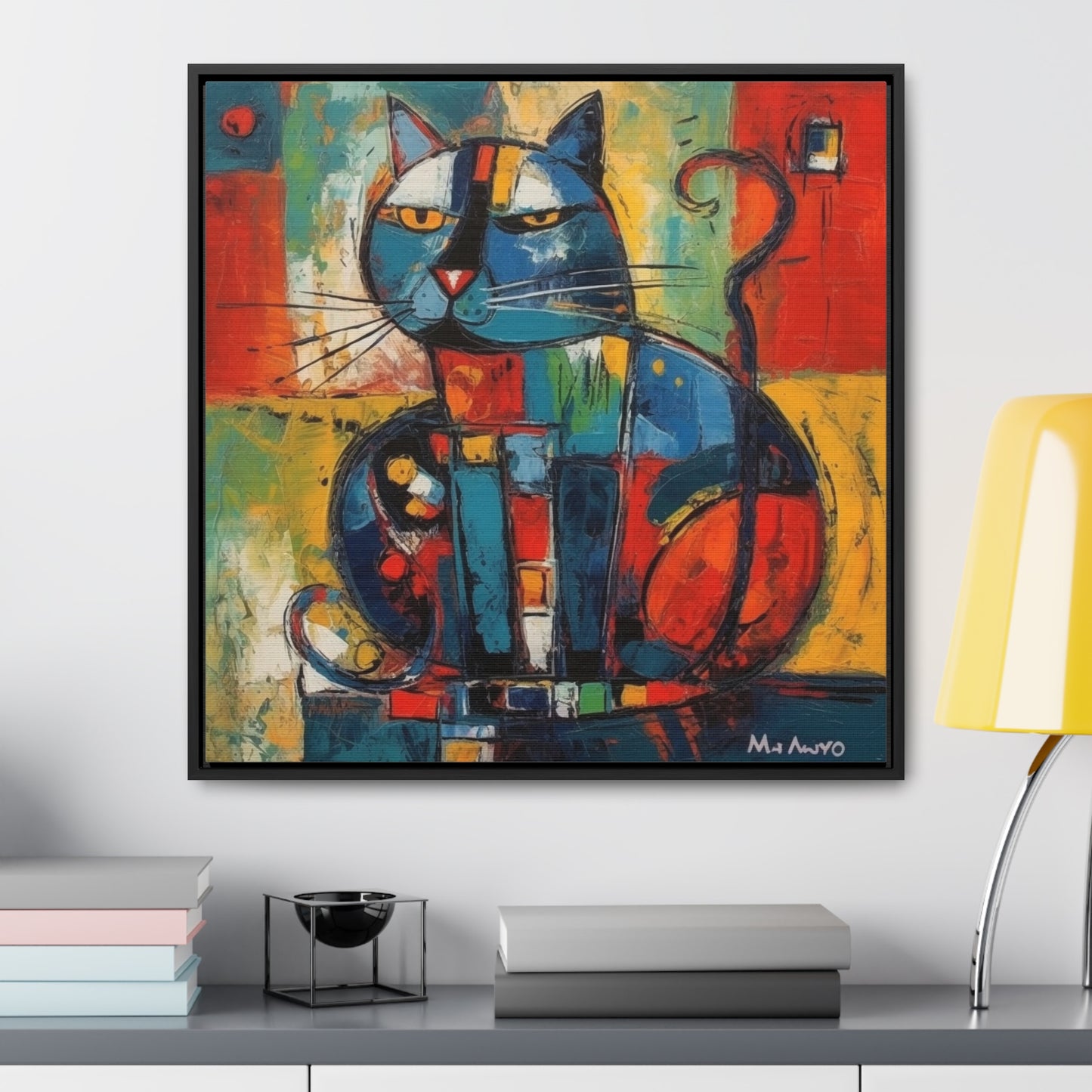 Cat 78, Gallery Canvas Wraps, Square Frame