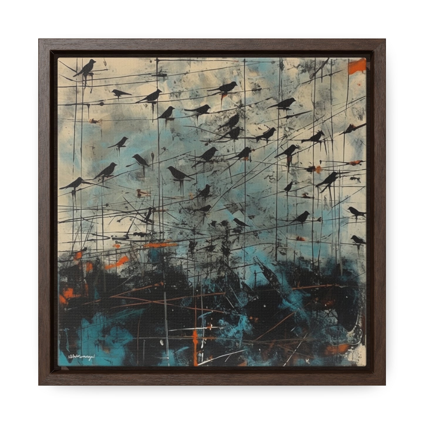 Bird 11, Gallery Canvas Wraps, Square Frame