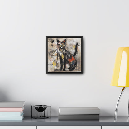 Cat 56, Gallery Canvas Wraps, Square Frame