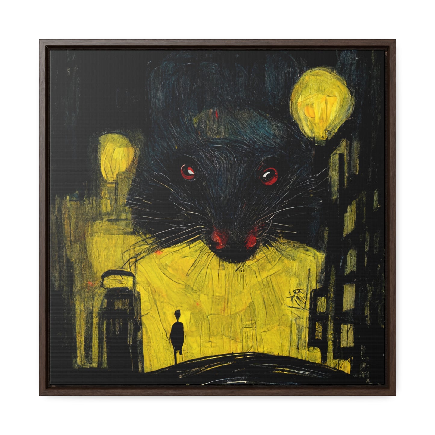 Urban Rat 8, Valentinii, Gallery Canvas Wraps, Square Frame