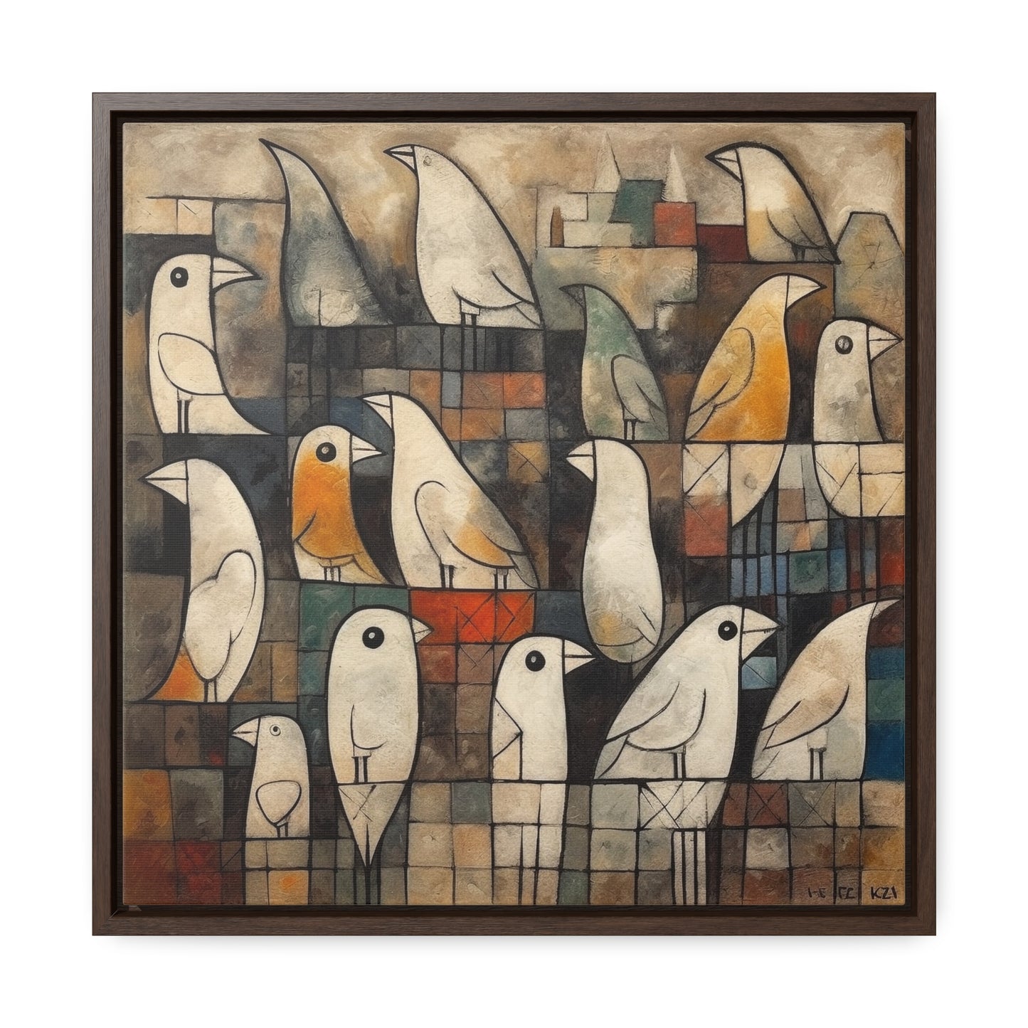 Bird 13, Gallery Canvas Wraps, Square Frame