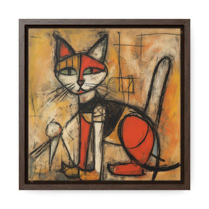 Cat 53, Gallery Canvas Wraps, Square Frame