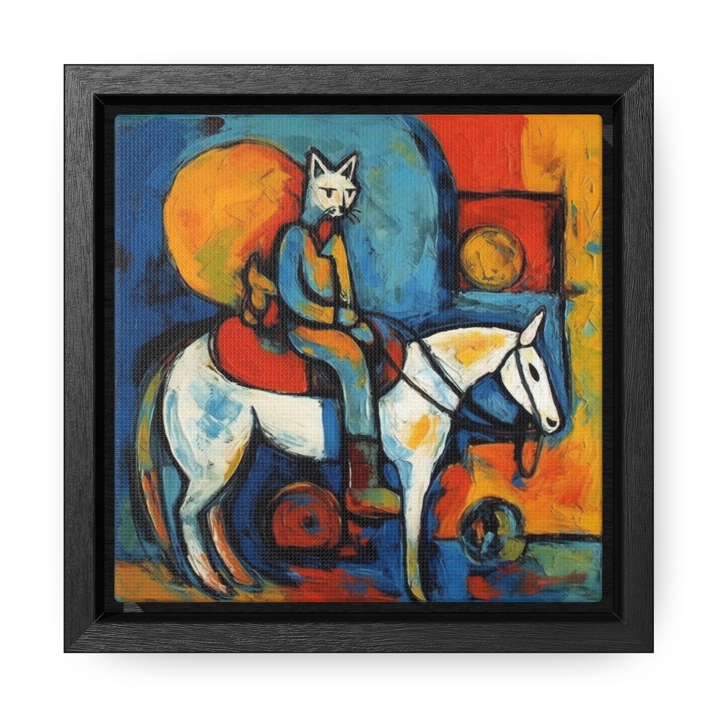Cat 107, Gallery Canvas Wraps, Square Frame