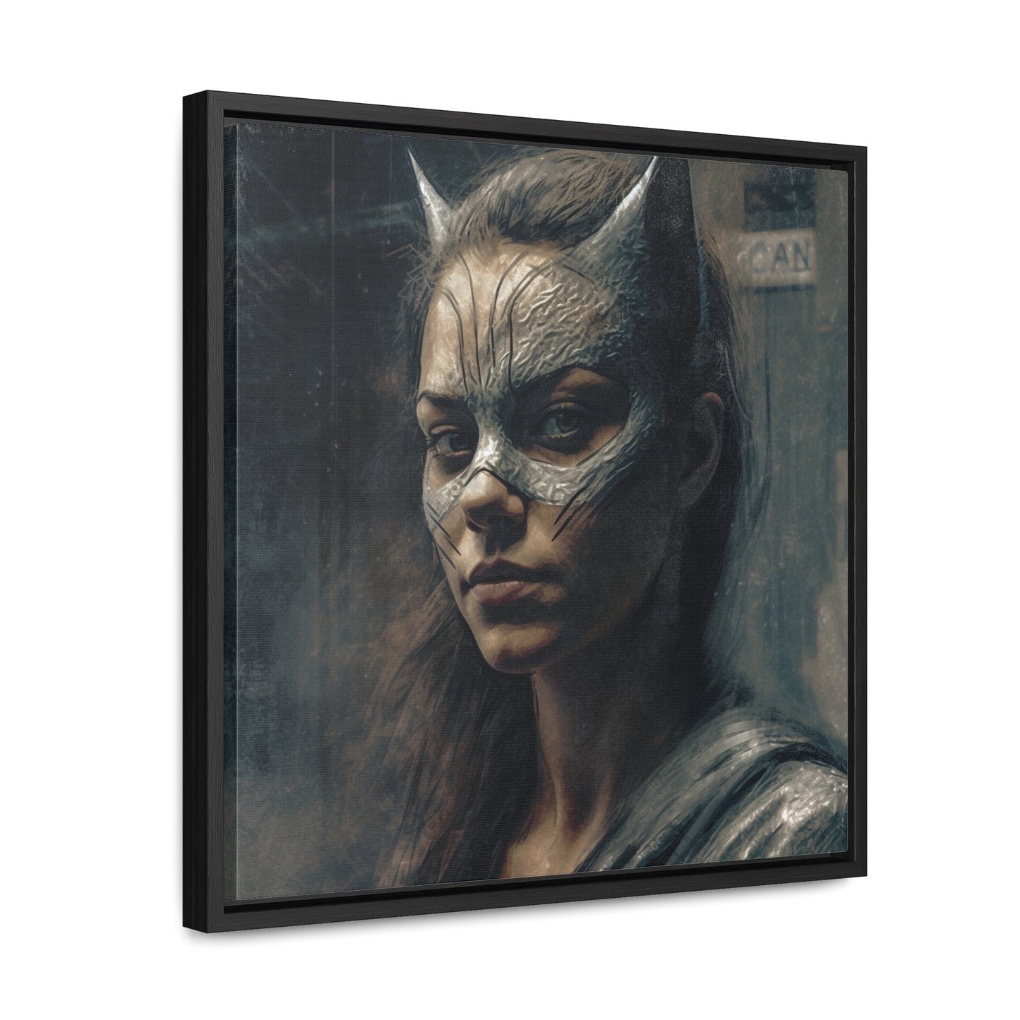 Cat Woman 14, Gallery Canvas Wraps, Square Frame