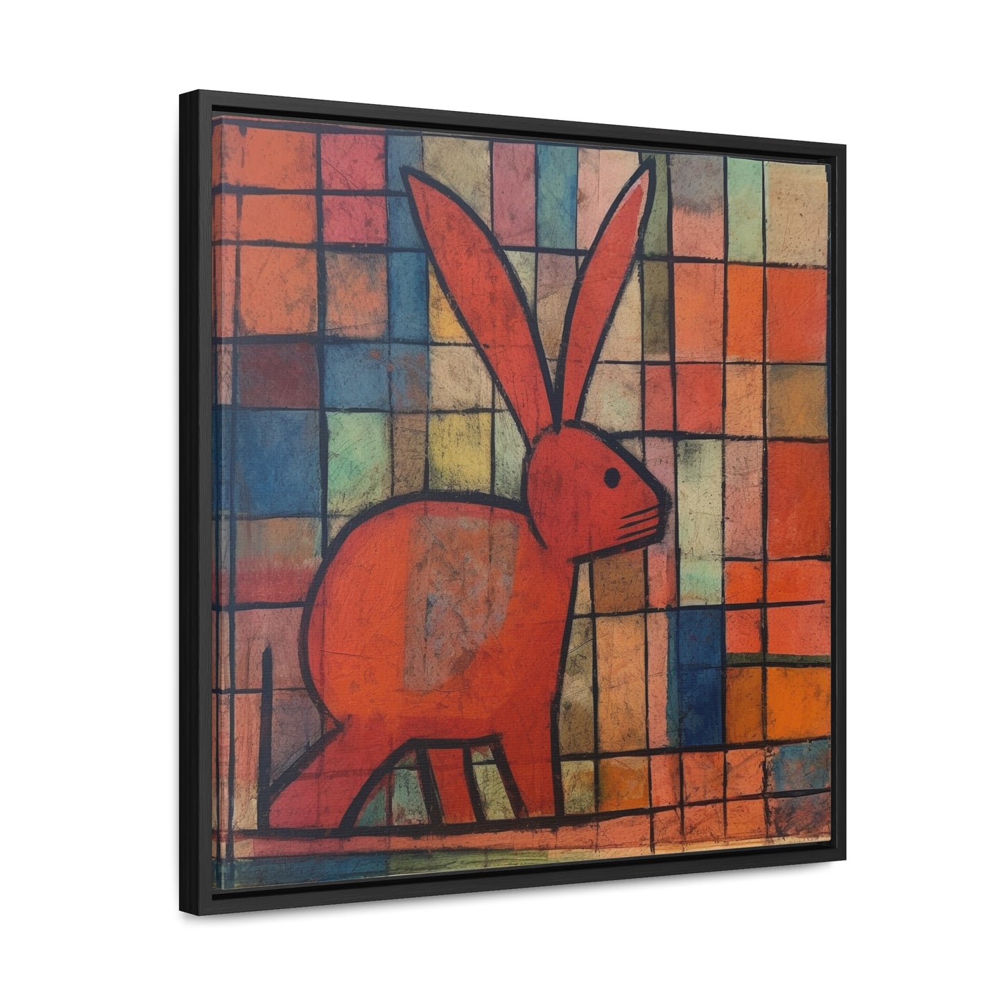 Rabbit 30, Gallery Canvas Wraps, Square Frame